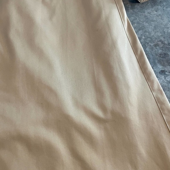 Vintage Uzzi Sherpa Quilted Lined Trench Coat Womens 11/12 Large Tan Khaki Korea - Picture 4 of 16